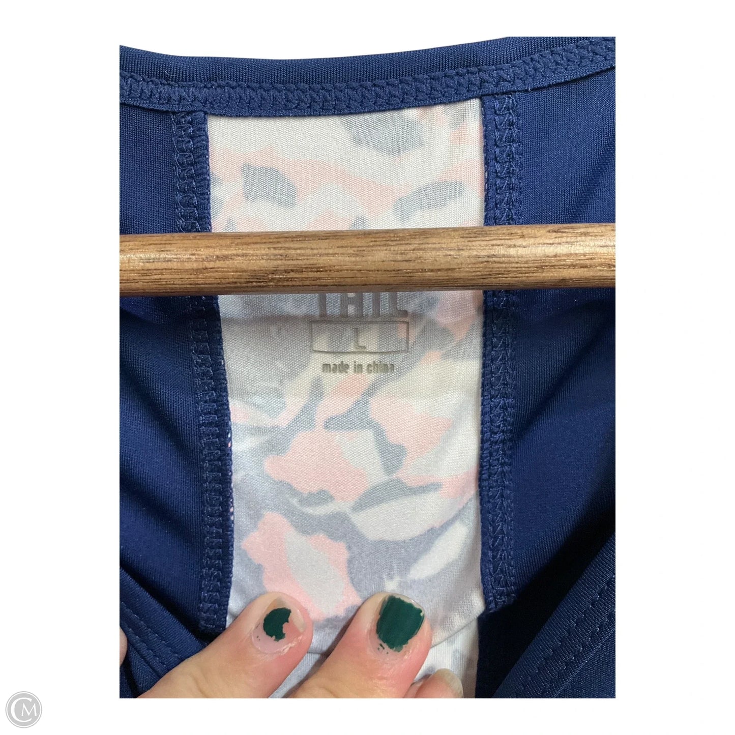 Athletic Tank Top By Tail In Blue, Size: L