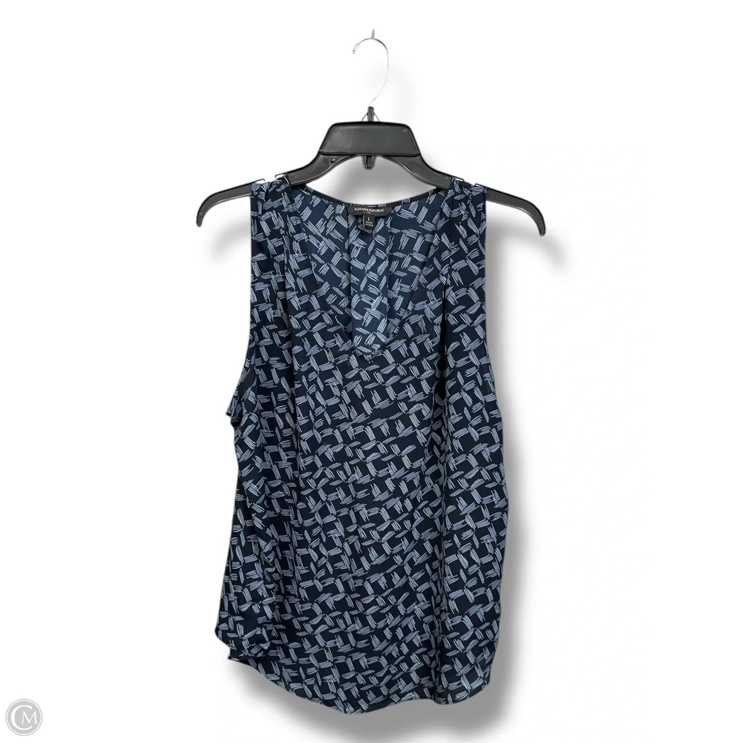 Top Sleeveless By Banana Republic In Blue, Size: L
