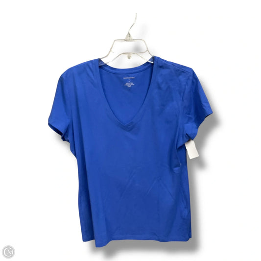 Top Short Sleeve By Banana Republic In Blue, Size: L