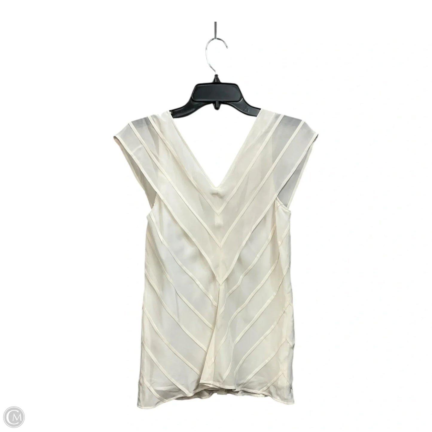 Top Sleeveless By Banana Republic In White, Size: S