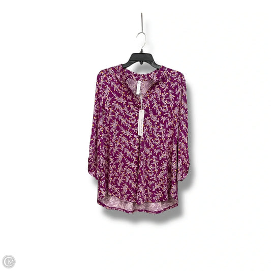 Top 3/4 Sleeve By Clothes Mentor In Purple, Size: S
