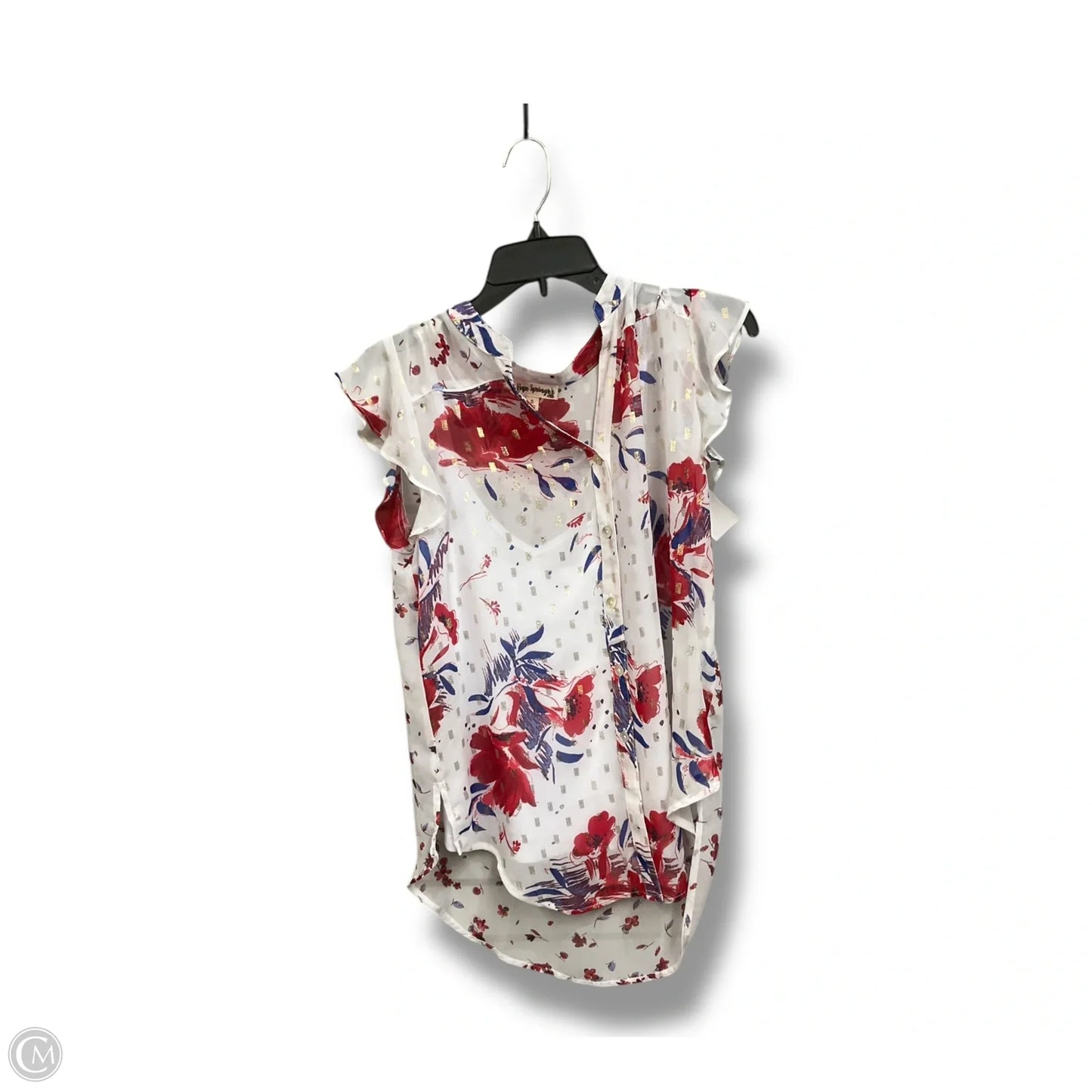 Top Sleeveless By Clothes Mentor In White, Size: S