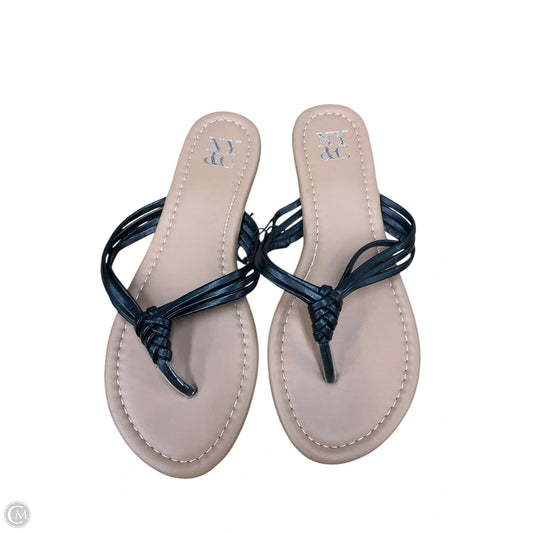 Sandals Flats By New York And Co In Black, Size: 6