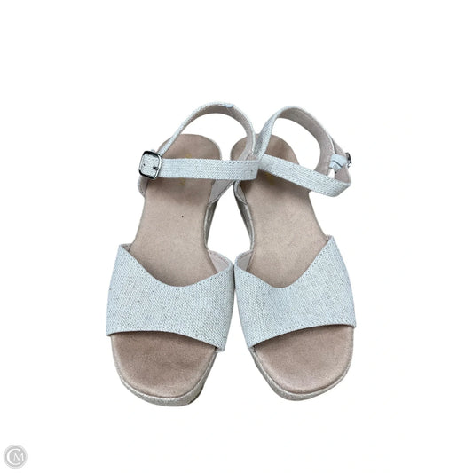Sandals Heels Wedge By Old Navy In Tan, Size: 6