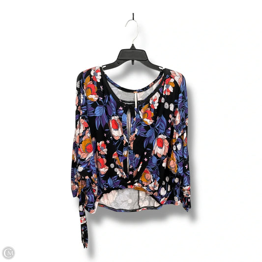 Top Long Sleeve By Free People In Floral Print, Size: M