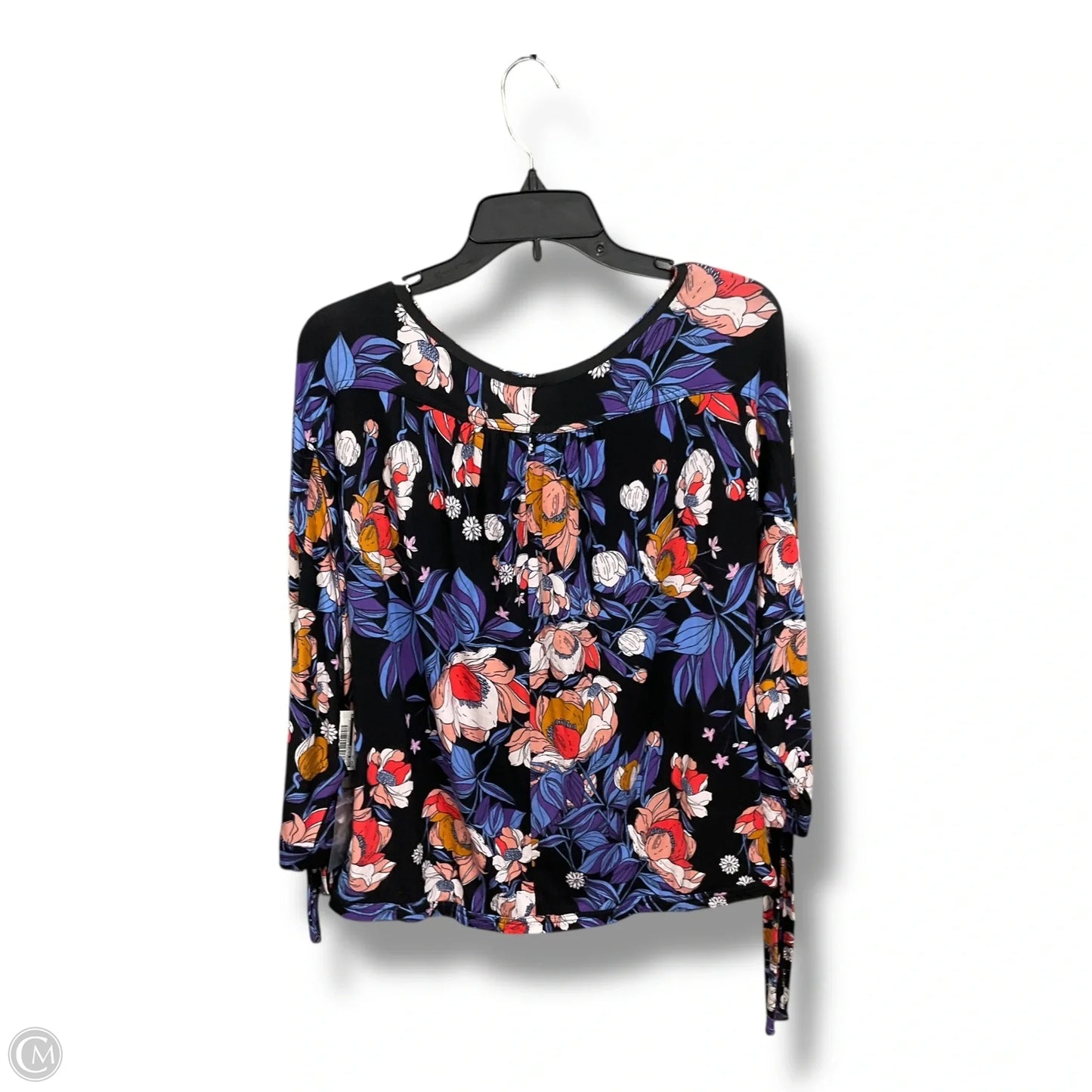 Top Long Sleeve By Free People In Floral Print, Size: M