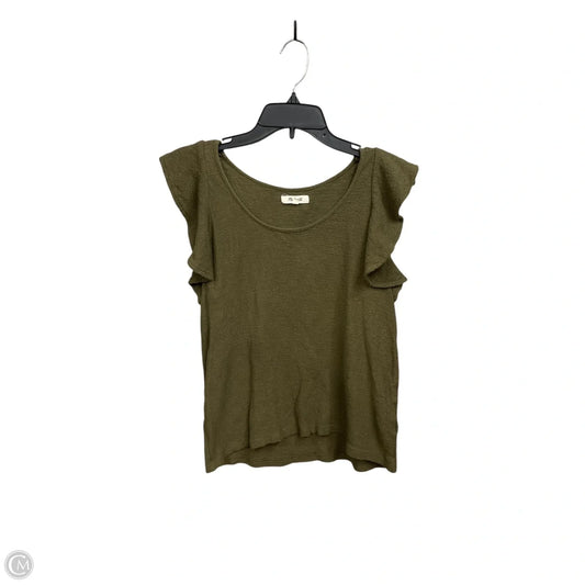 Top Sleeveless By Madewell In Green, Size: S