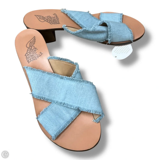 Shoes Heels Block By Clothes Mentor In Blue, Size: 10