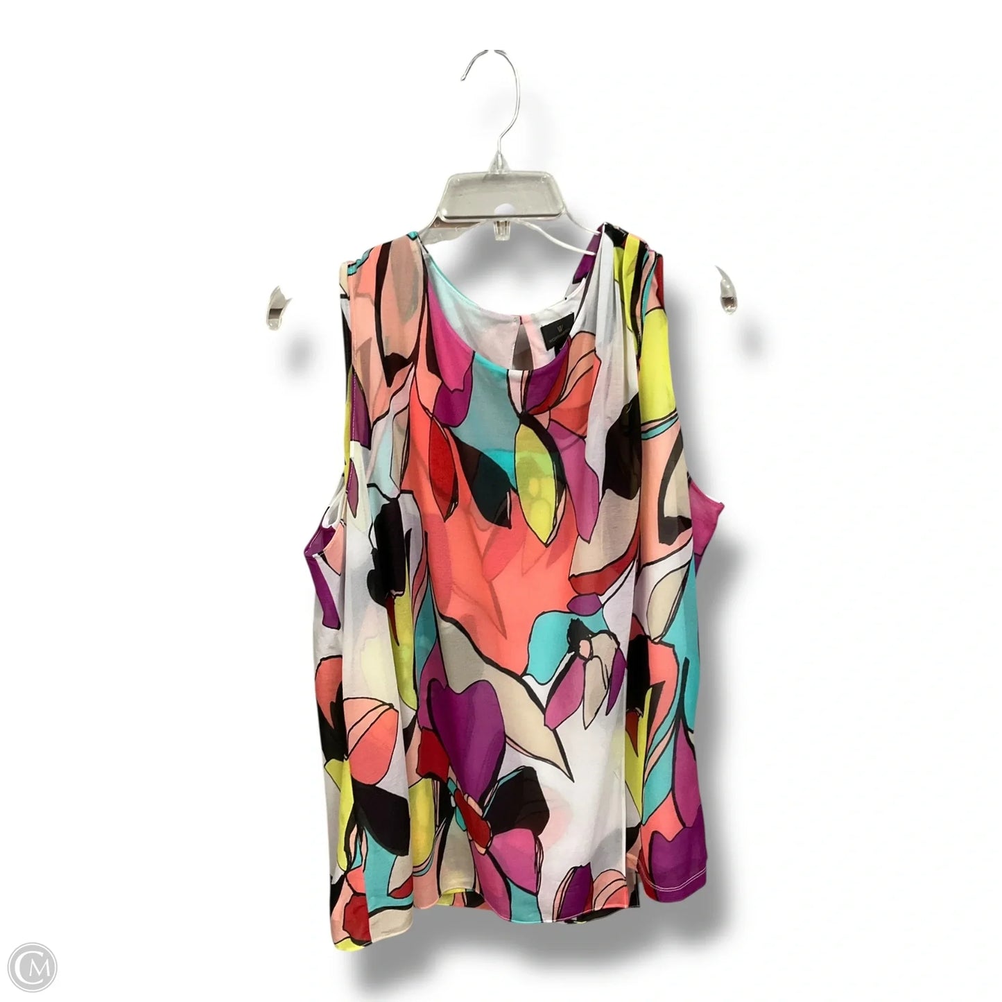 Top Sleeveless By Worthington In Multi-colored, Size: Xl