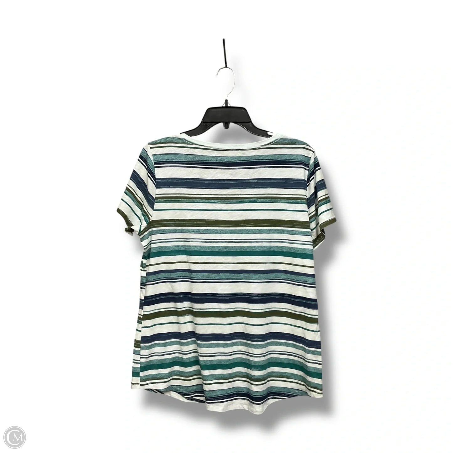 Top Short Sleeve By Sonoma In Blue & Green, Size: L