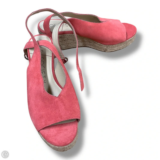 Sandals Heels Wedge By Sole Society In Pink, Size: 7