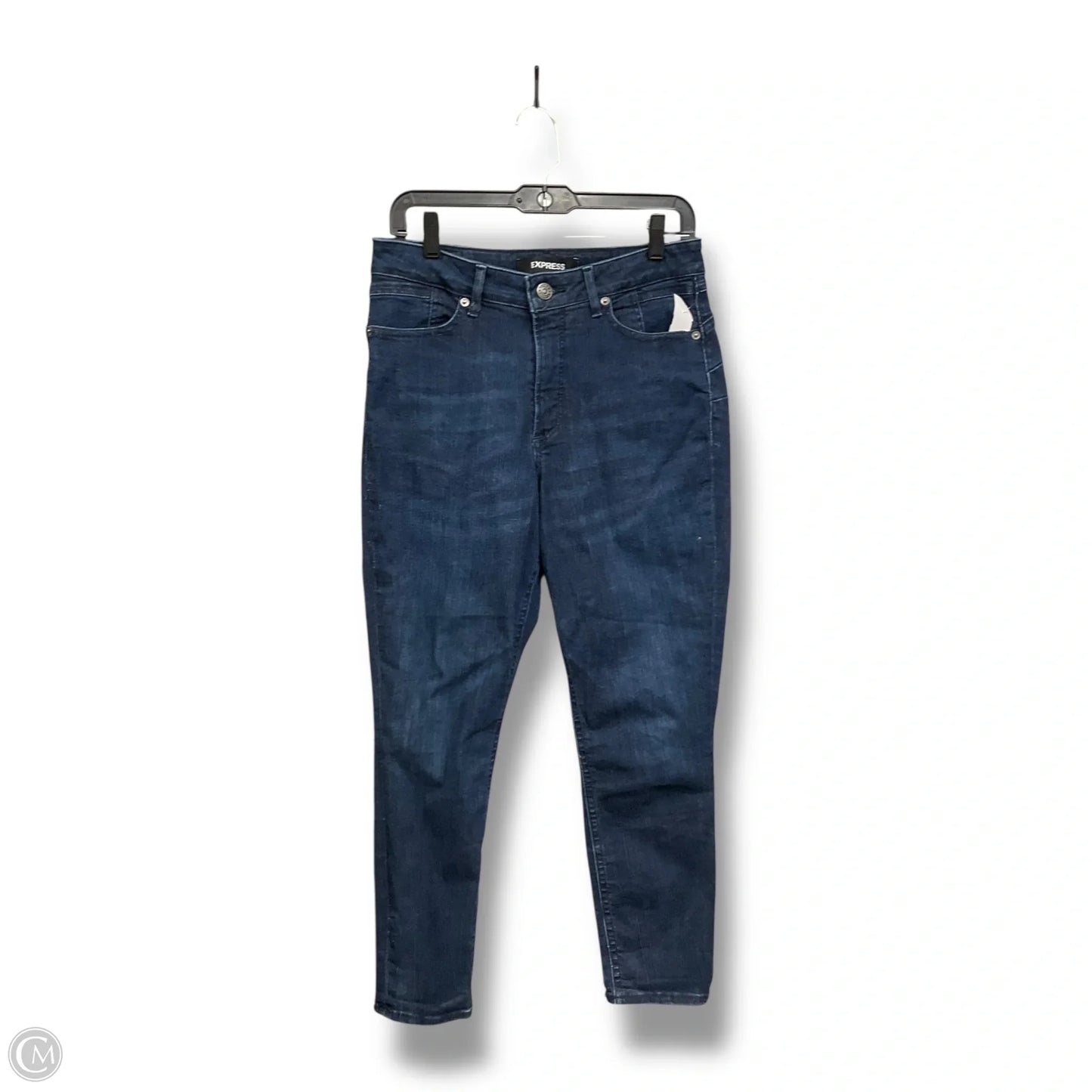 Jeans Straight By Express In Blue Denim, Size: 8