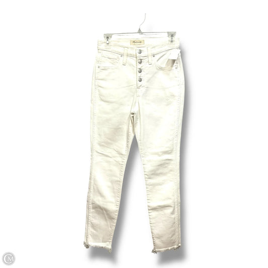 Jeans Skinny By Madewell In White, Size: 2