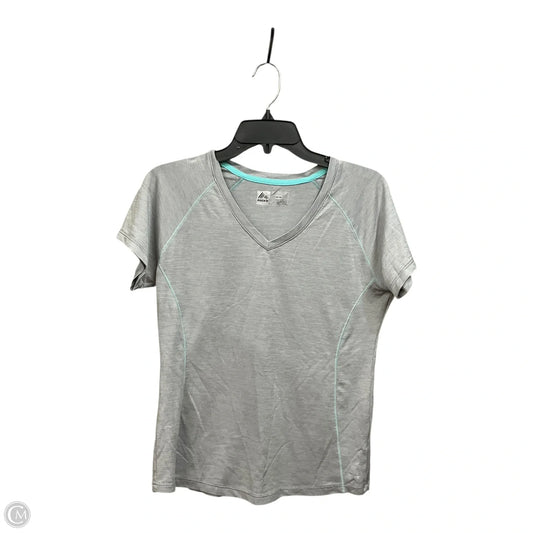 Athletic Top Short Sleeve By Rbx In Grey, Size: M
