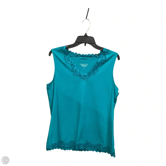 Top Sleeveless By Coldwater Creek In Green, Size: L