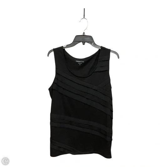Top Sleeveless By Coldwater Creek In Black, Size: L