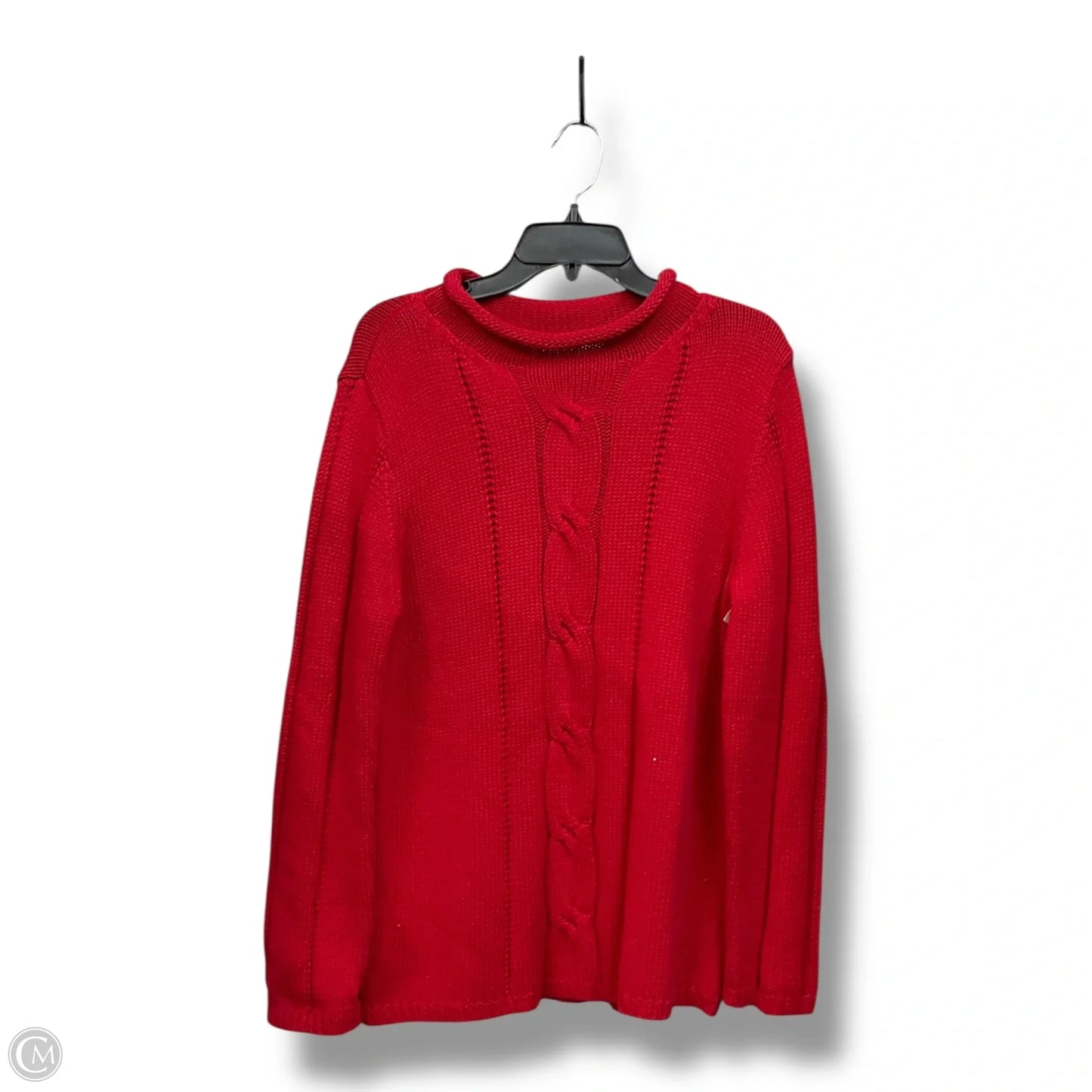 Sweater By Liz Claiborne In Red, Size: L