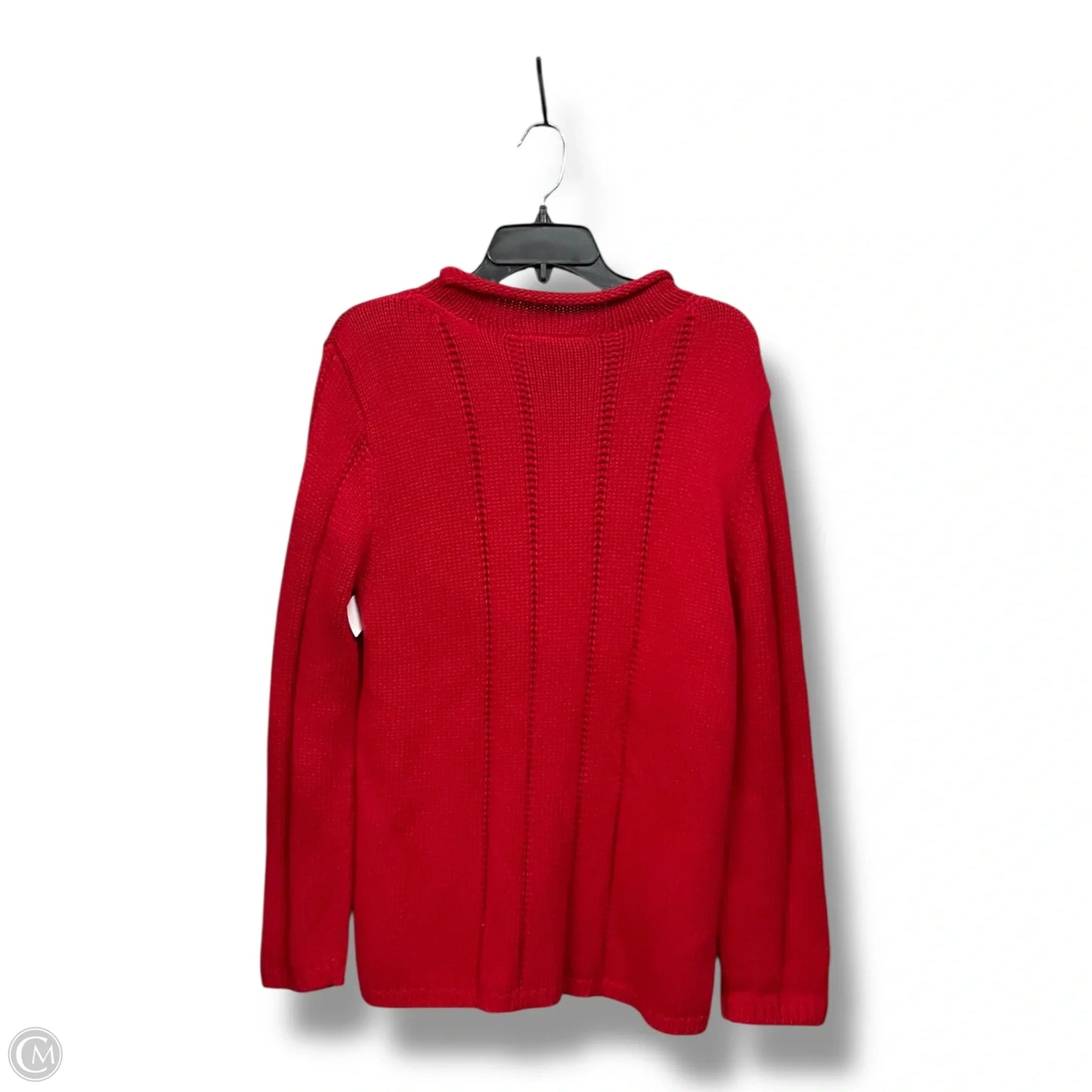 Sweater By Liz Claiborne In Red, Size: L