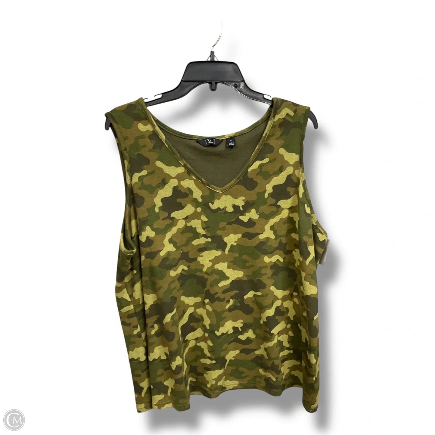 Top Sleeveless By Clothes Mentor In Camouflage Print, Size: 1x