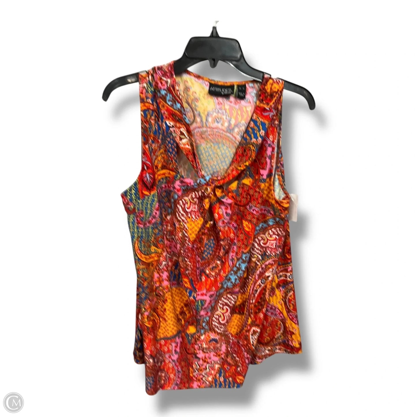 Top Sleeveless By Attitude In Multi-colored, Size: Xl