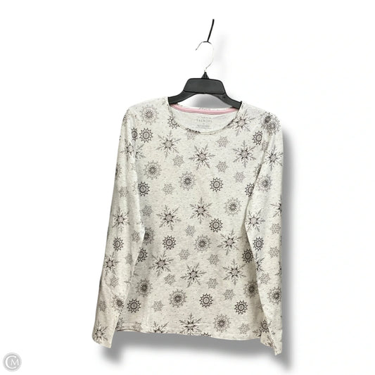 Top Long Sleeve By Talbots In Grey, Size: M