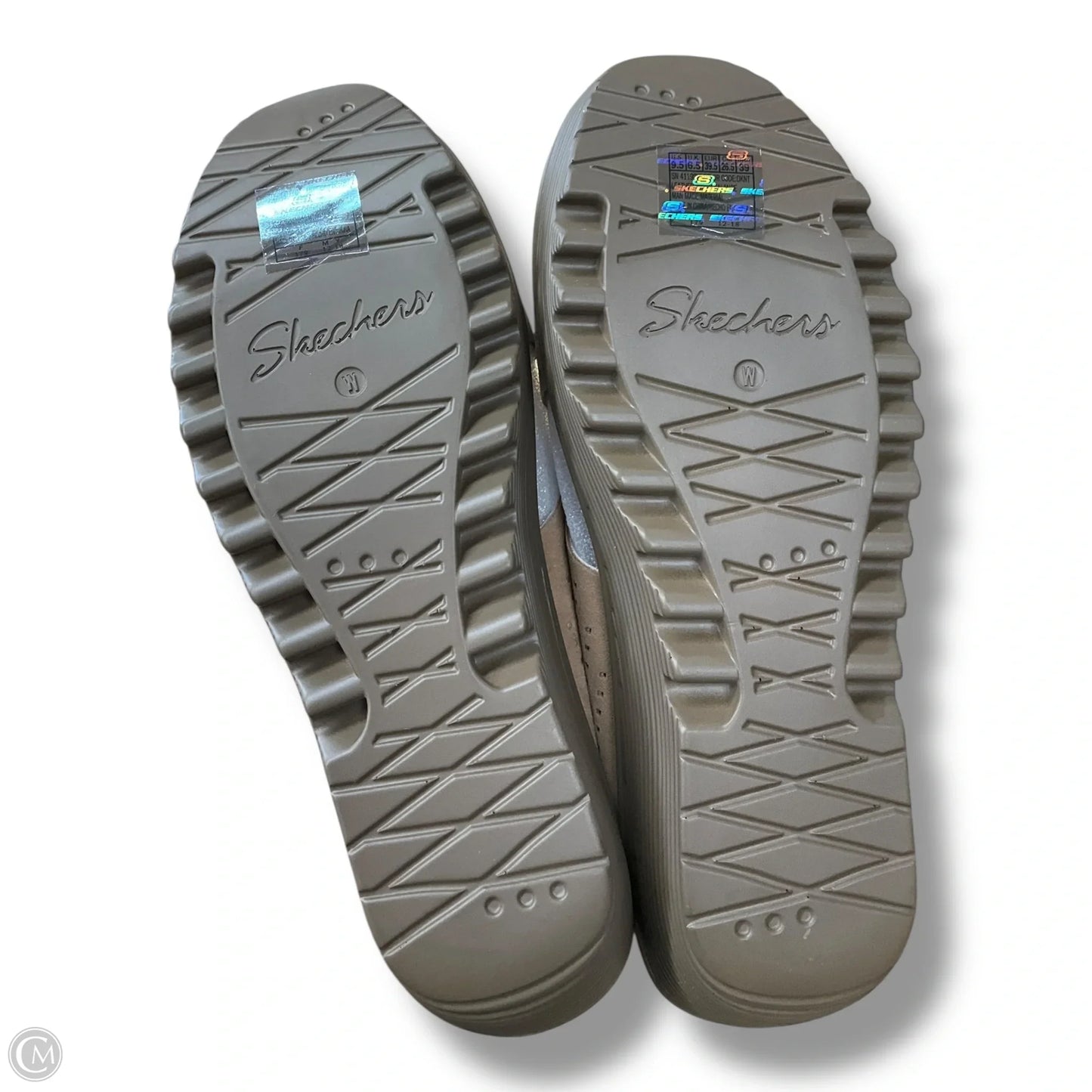 Sandals Heels Wedge By Skechers In Tan, Size: 9.5