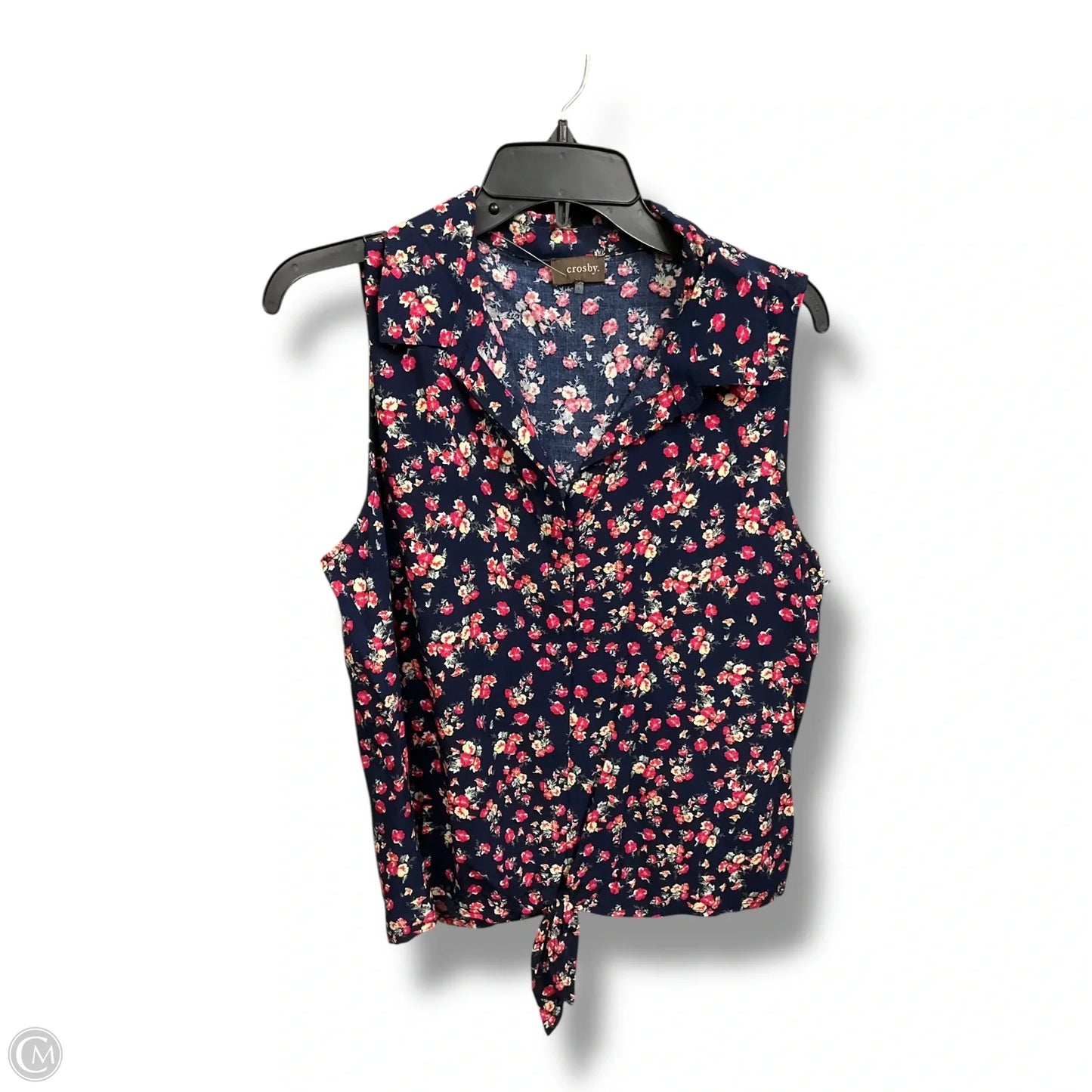 Top Sleeveless By Crosby In Floral Print, Size: L