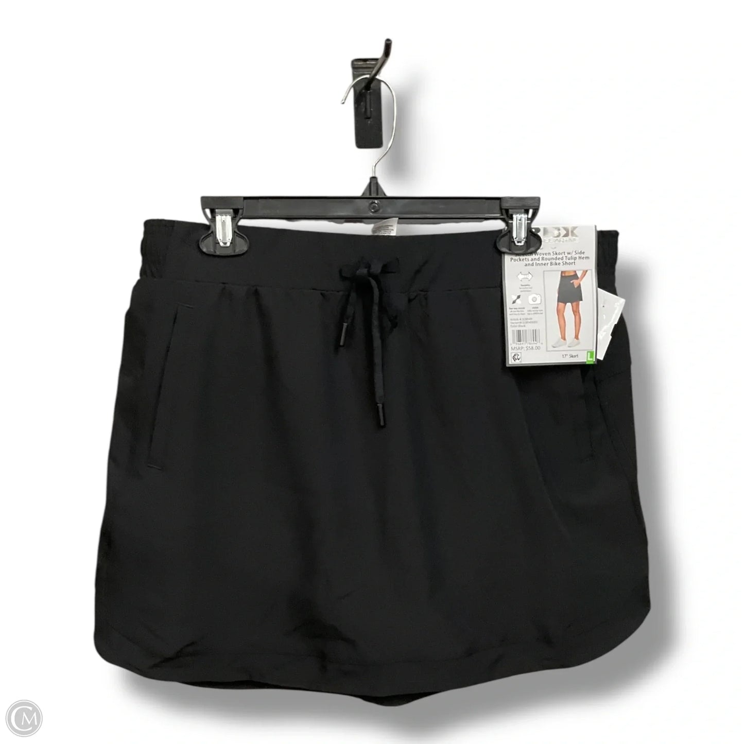Athletic Skort By Rbx In Black, Size: L