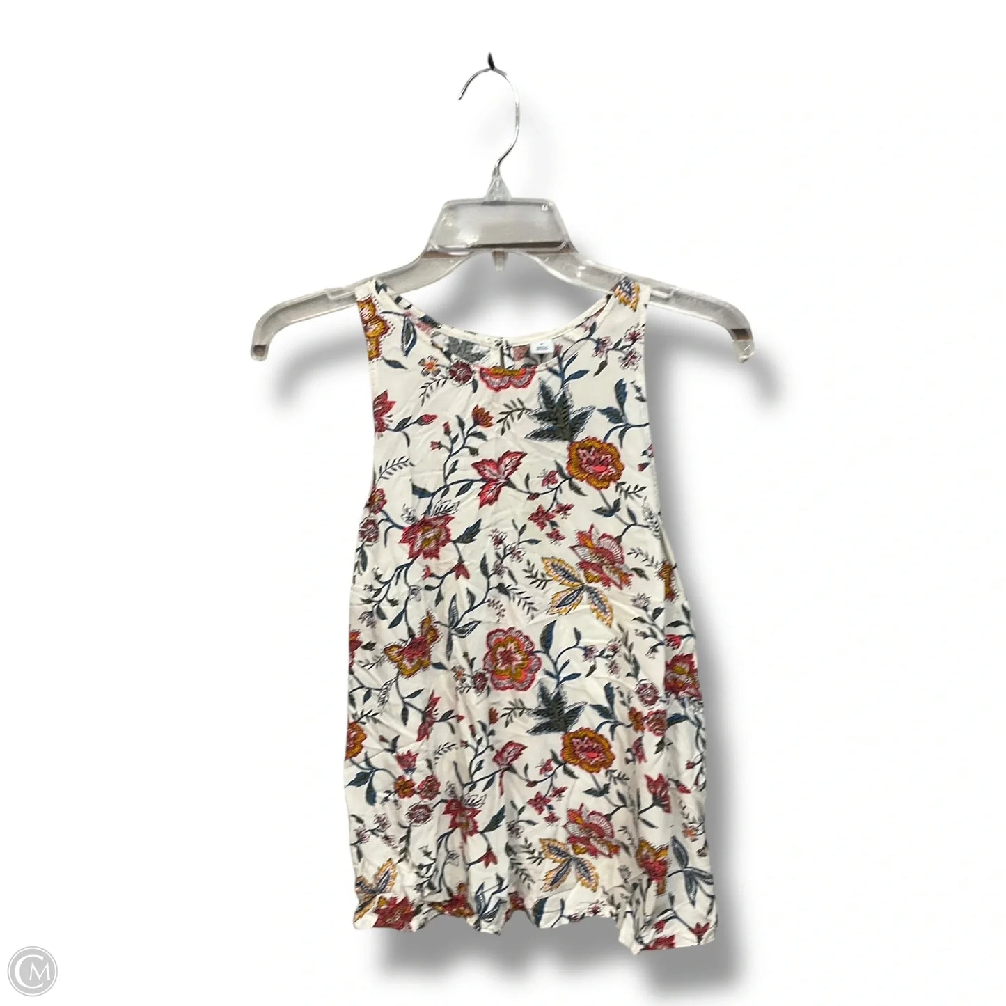 Top Sleeveless By Old Navy In Floral Print, Size: M