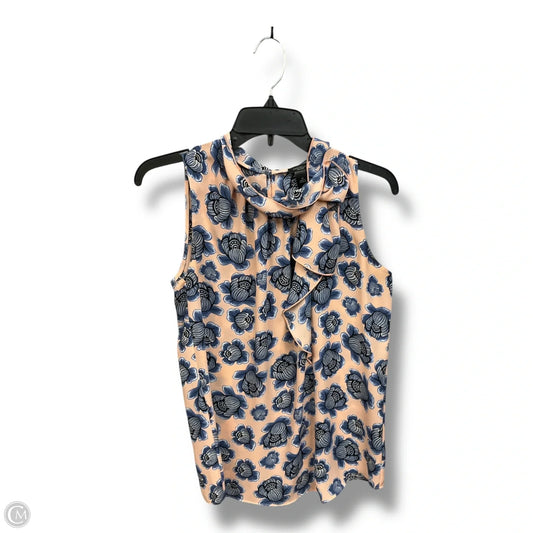 Top Sleeveless By Ann Taylor In Floral Print, Size: Xs