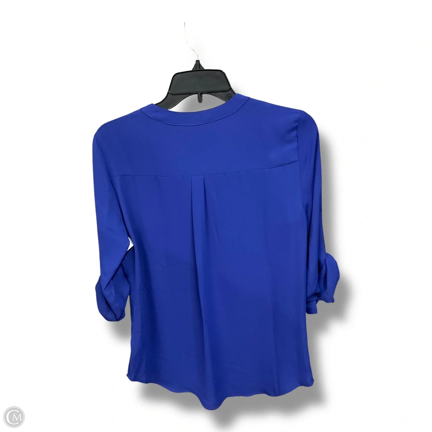 Blouse 3/4 Sleeve By Express In Blue, Size: S