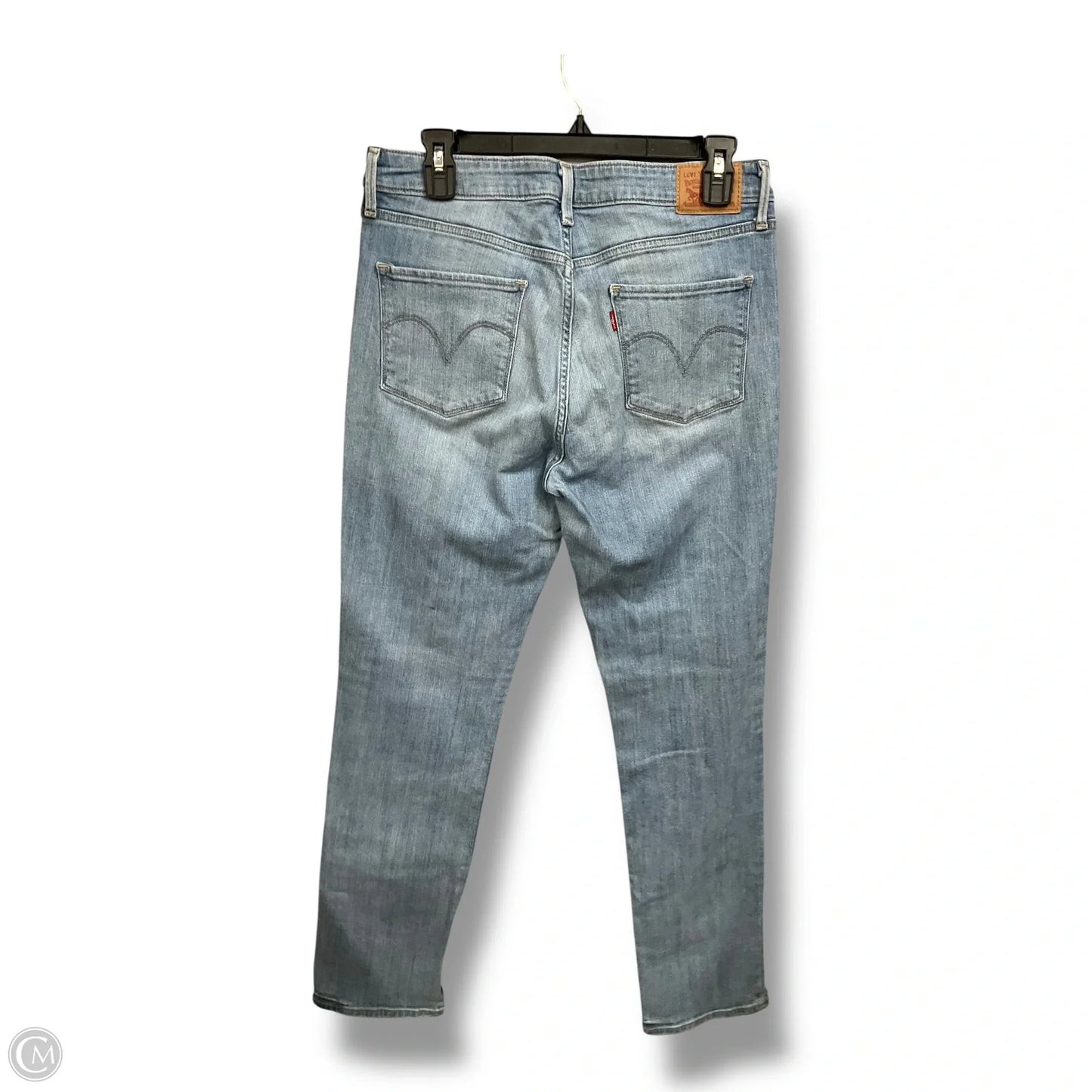 Jeans Straight By Levis In Blue Denim, Size: 8