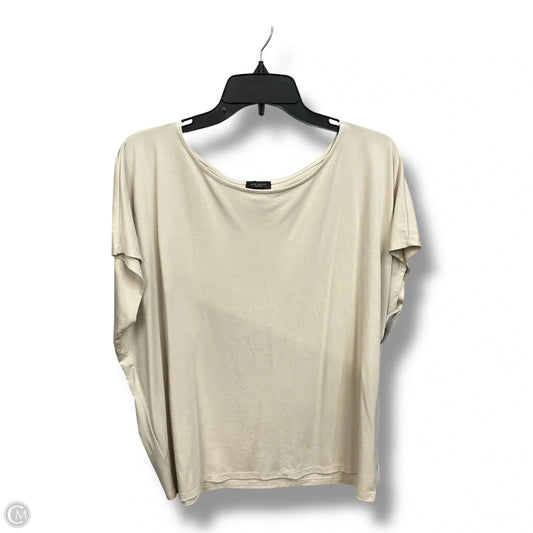 Top Sleeveless By Ann Taylor In Tan, Size: Xl