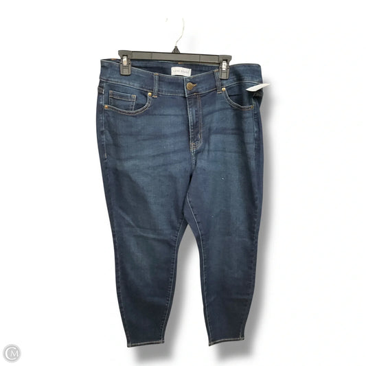 Jeans Straight By Lane Bryant In Blue Denim, Size: 18