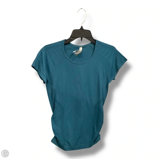 Athletic Top Short Sleeve By Athleta In Green, Size: M