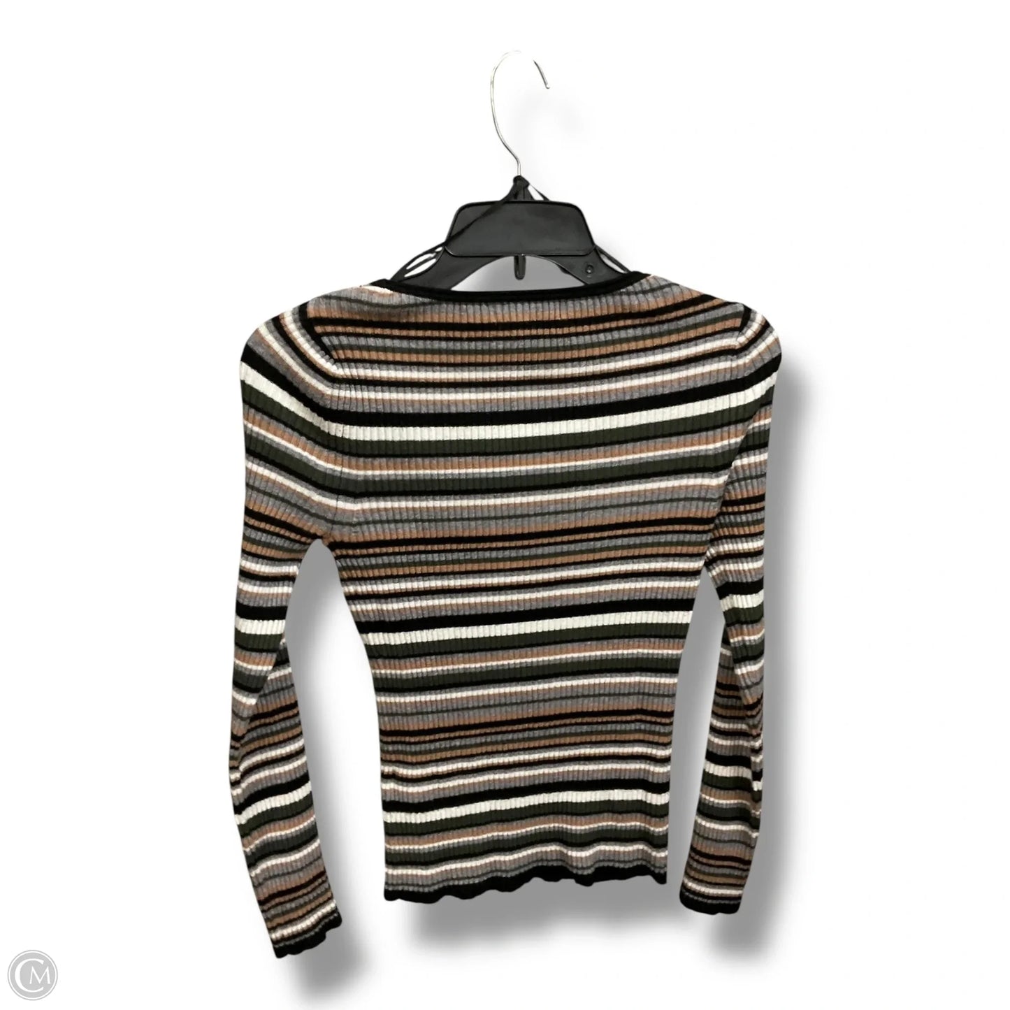 Top Long Sleeve By Banana Republic In Multi-colored, Size: S