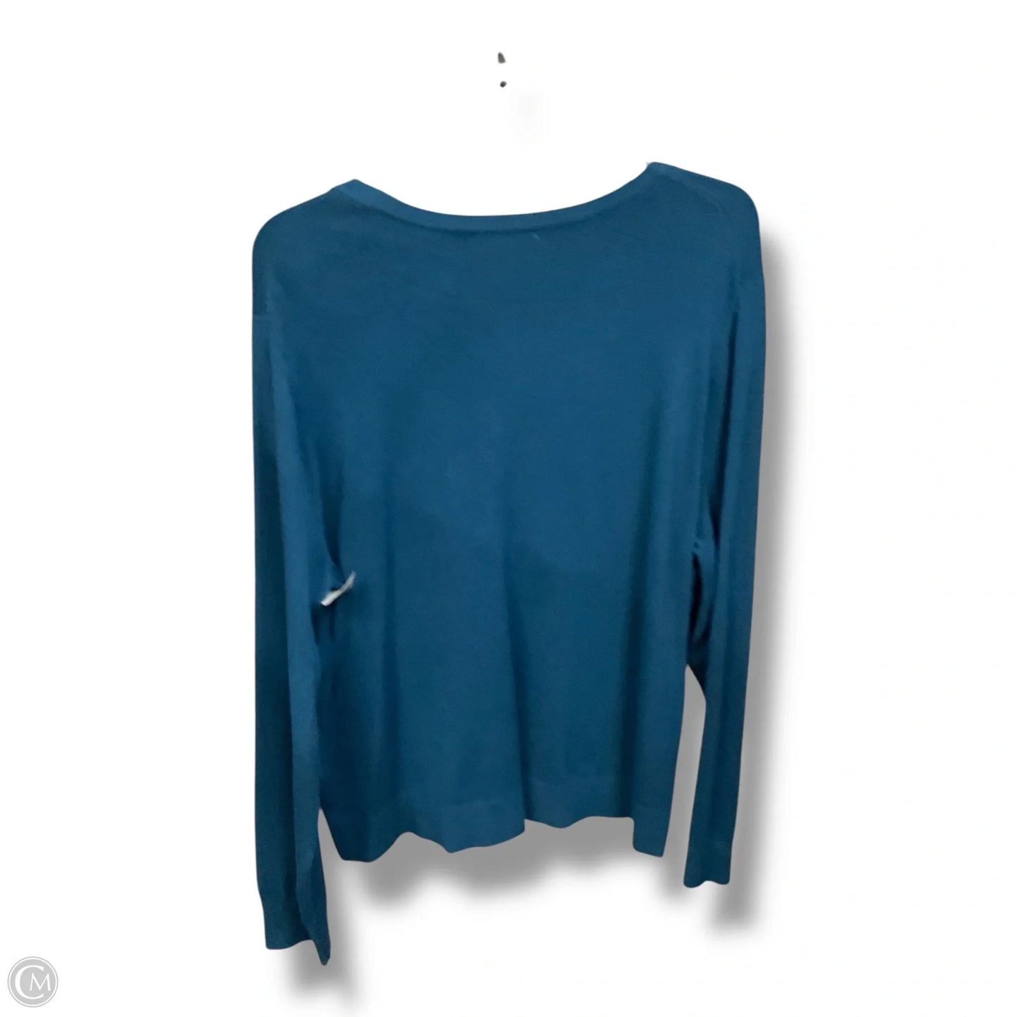 Cardigan By Charter Club In Teal, Size: Xxl