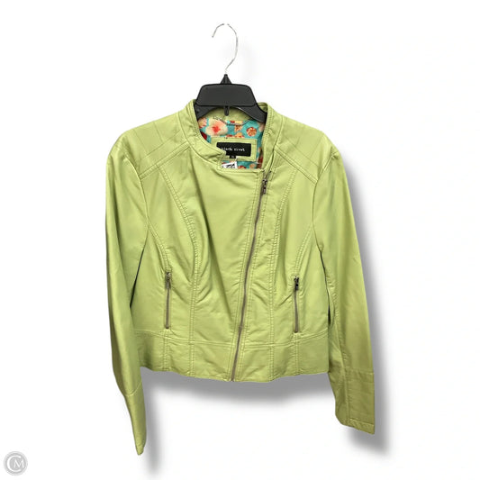Jacket Leather By Black Rivet In Green, Size: Xl