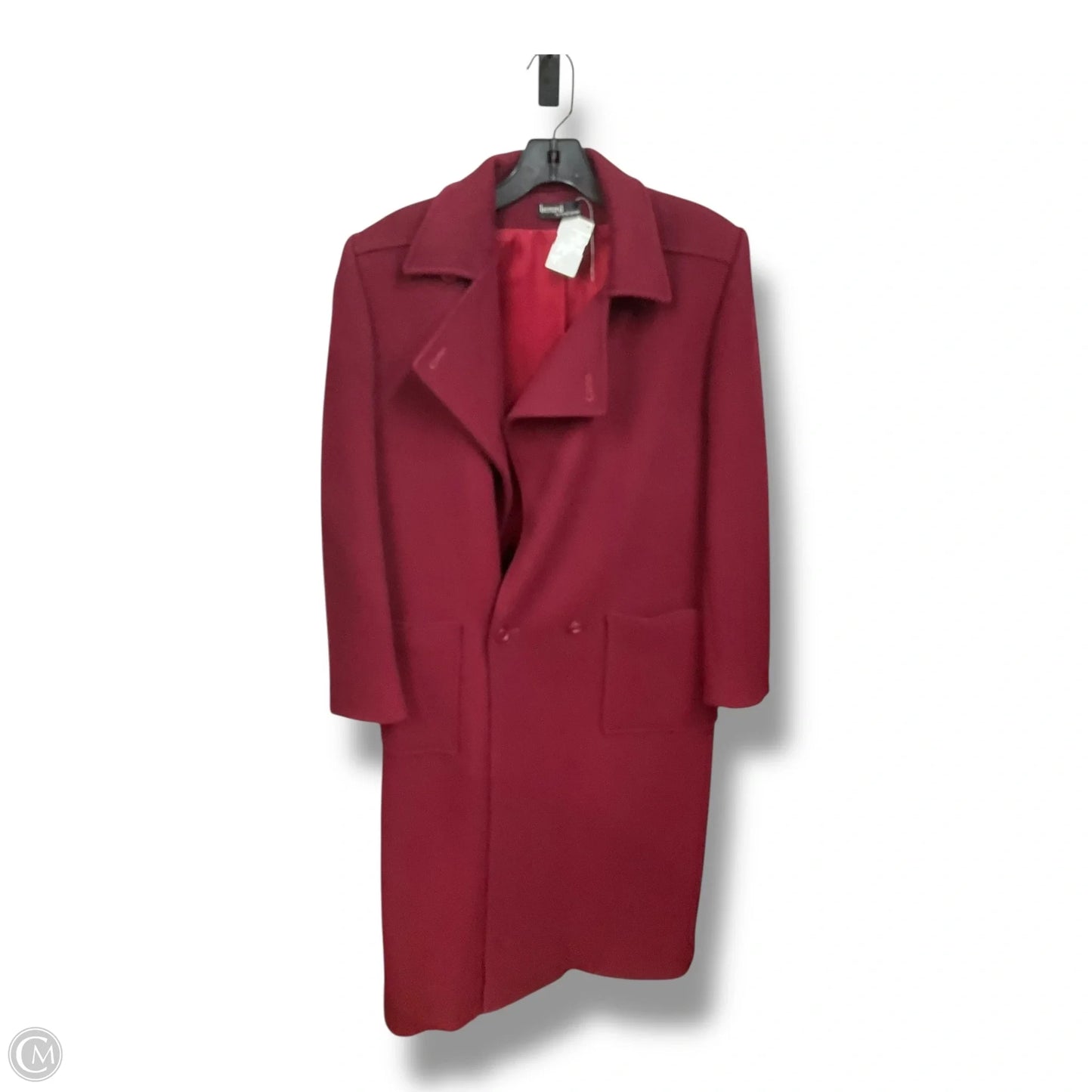 Coat Peacoat By Clothes Mentor In Red, Size: M