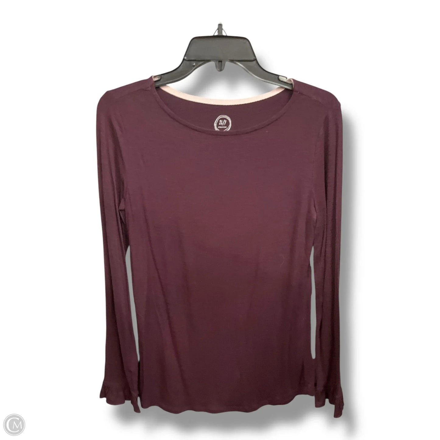 Top Long Sleeve By Maurices In Maroon, Size: Xs