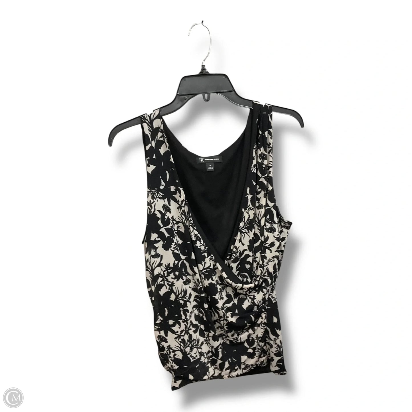 Top Sleeveless By Inc In Black & Tan, Size: Xl