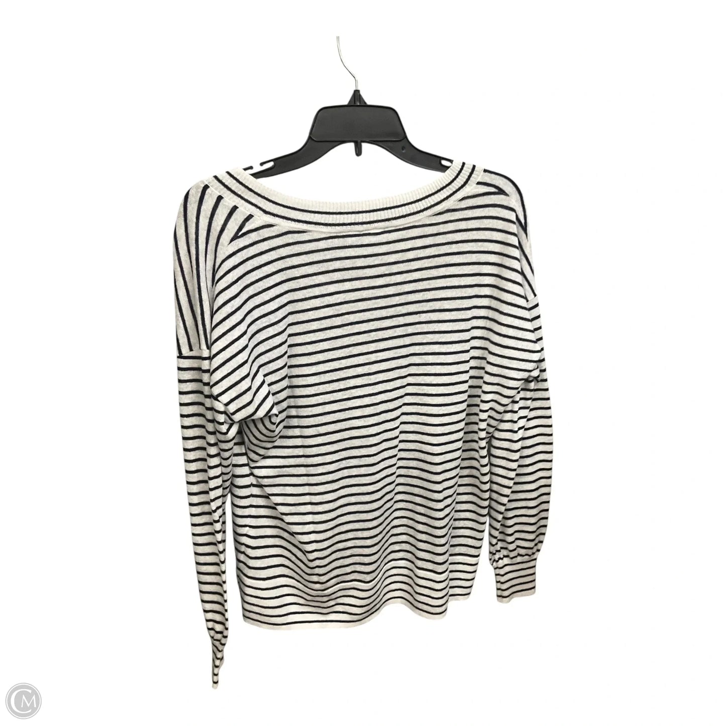 Top Long Sleeve By Gap In Blue & White, Size: M