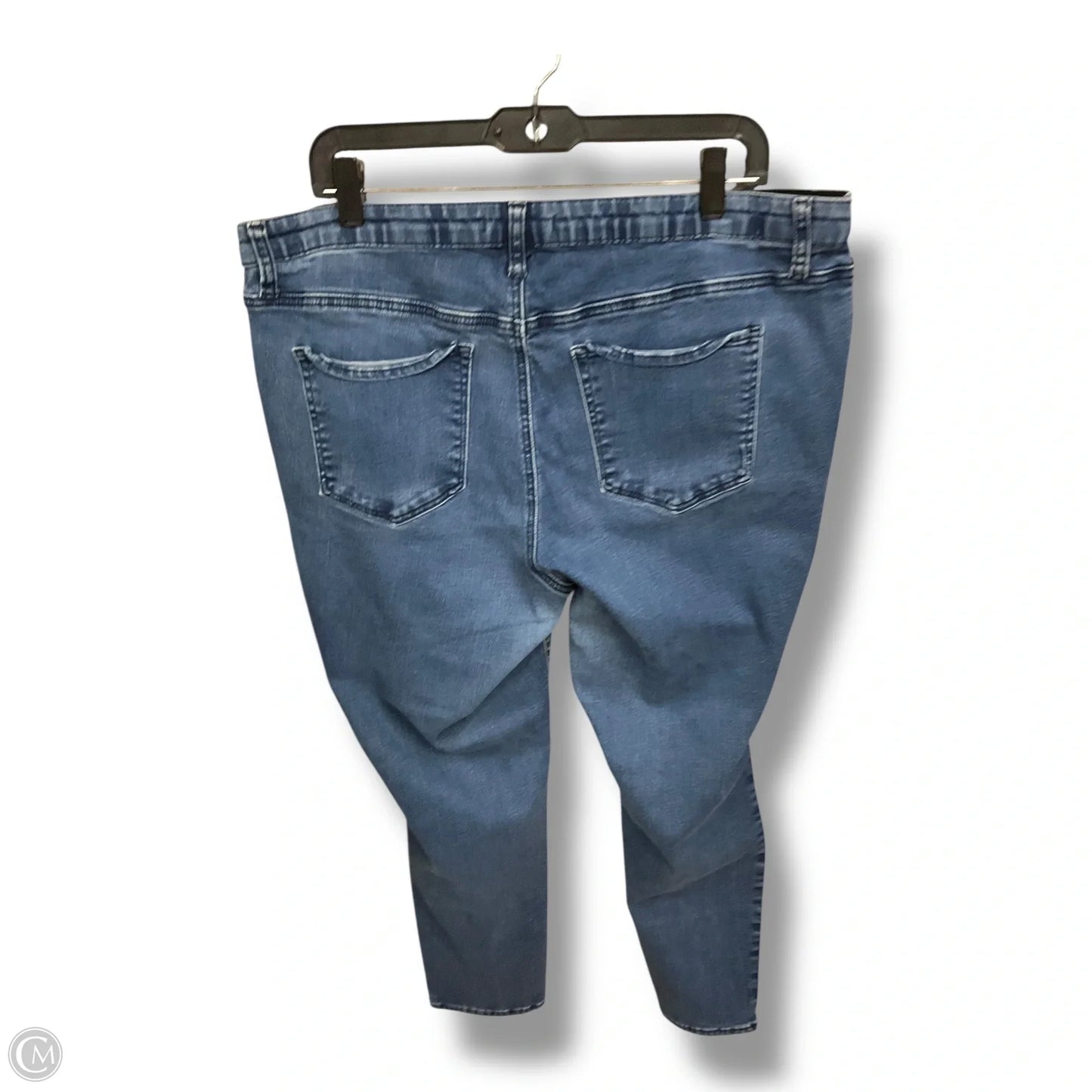 Jeans Straight By Ava & Viv In Blue Denim, Size: 20