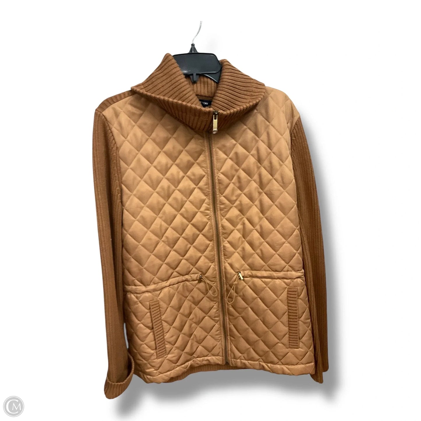 Jacket Puffer & Quilted By Jones New York In Brown, Size: Xl