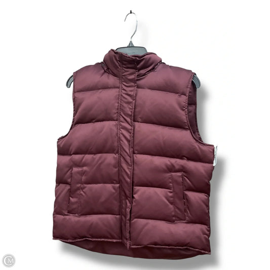 Vest Puffer & Quilted By Inc In Maroon, Size: L