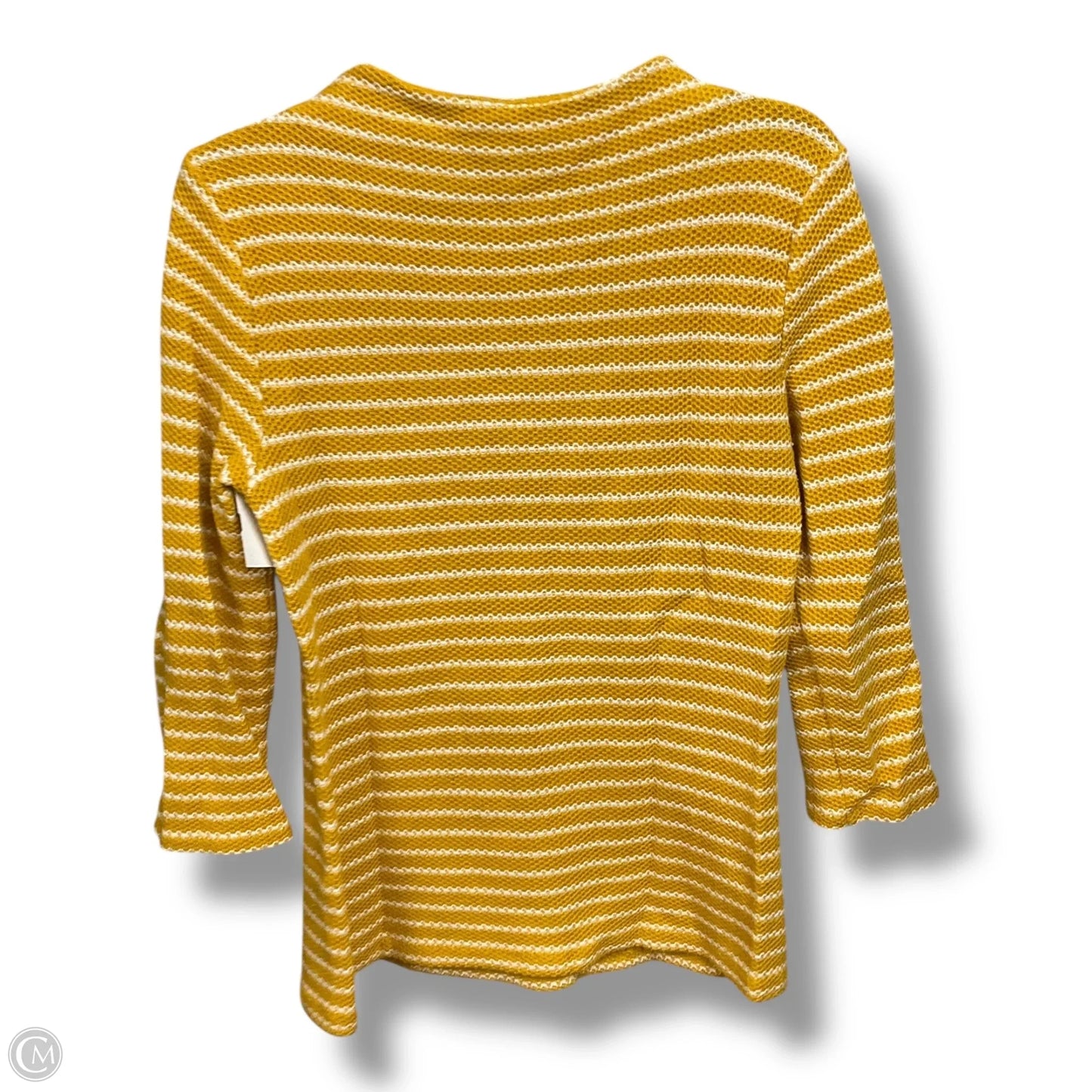 Top Long Sleeve By Talbots In Striped Pattern, Size: M