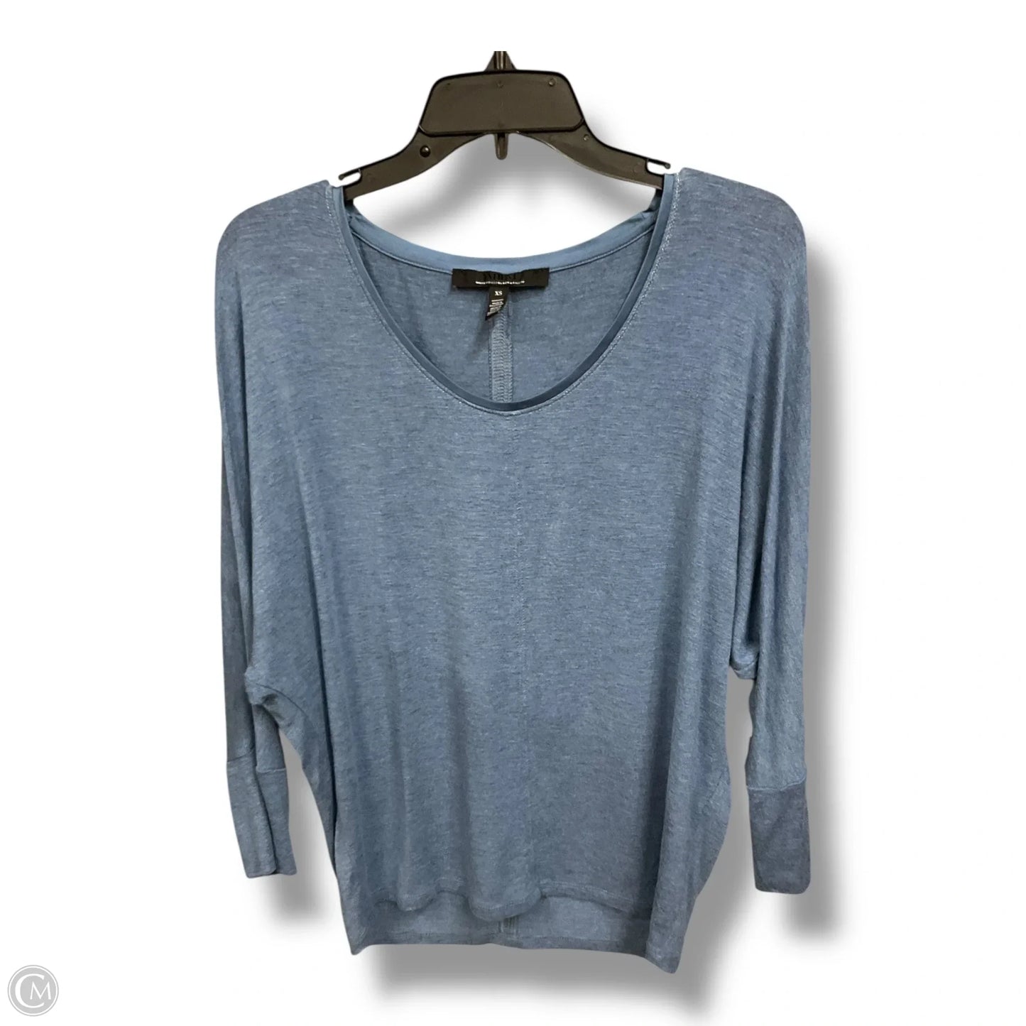 Top 3/4 Sleeve By White House Black Market In Blue & Brown, Size: Xs