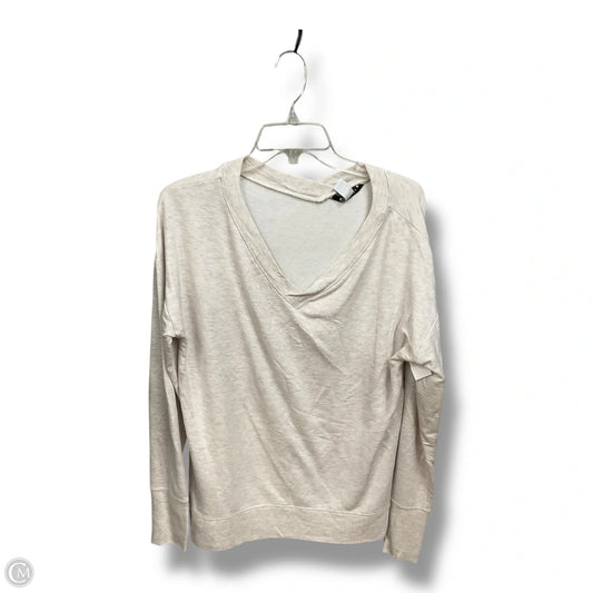 Athletic Top Long Sleeve Collar By Athleta In Grey, Size: M
