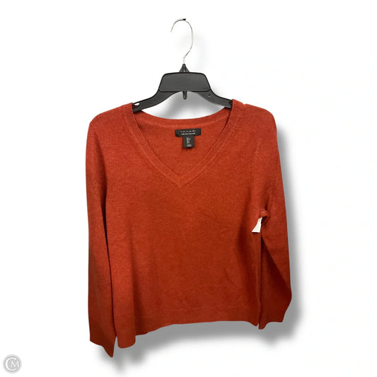 Sweater By Tahari In Orange, Size: L