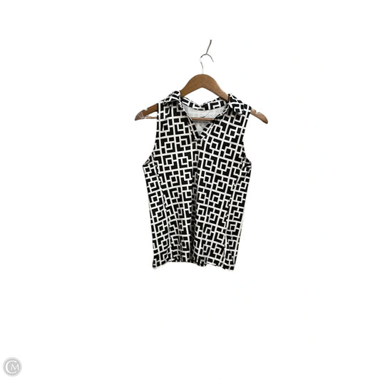 Athletic Tank Top By Gottex In Black & White, Size: M